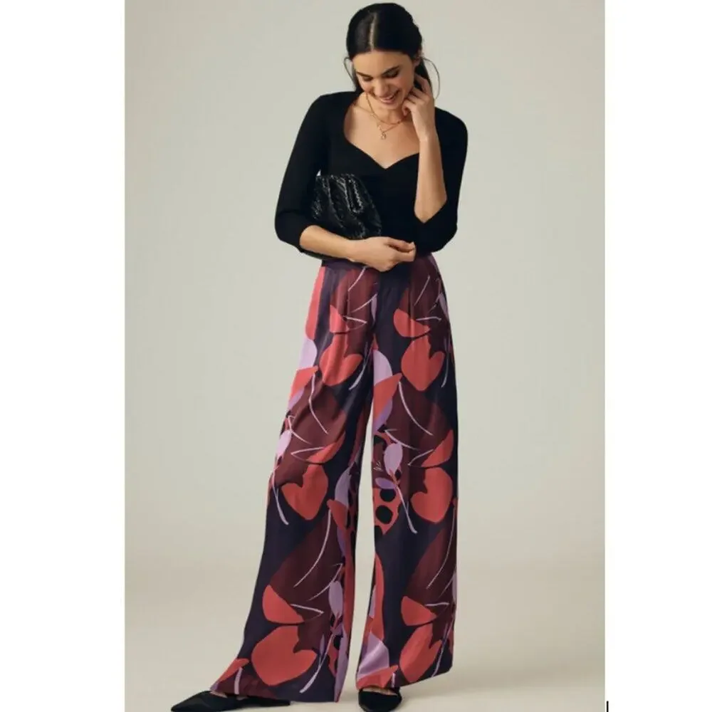 HUTCH Petite Printed Wide Leg Pant SP & MP - Picture 1 of 16